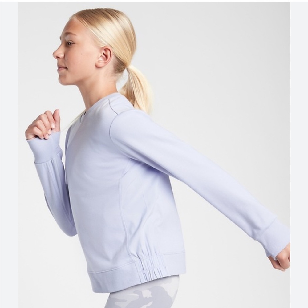 Athleta | Athleta Girl L/12 Tryout Crewneck Sweatshirt w/thumb holes